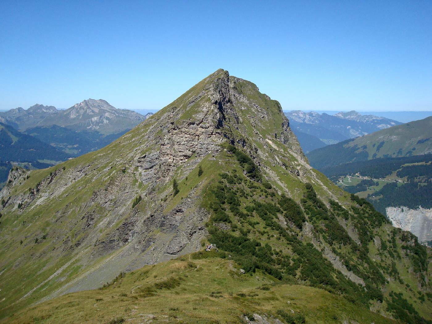 DSC02841.jpg - Le Col du Pic � Talon et la Pointe de Ressachaux
